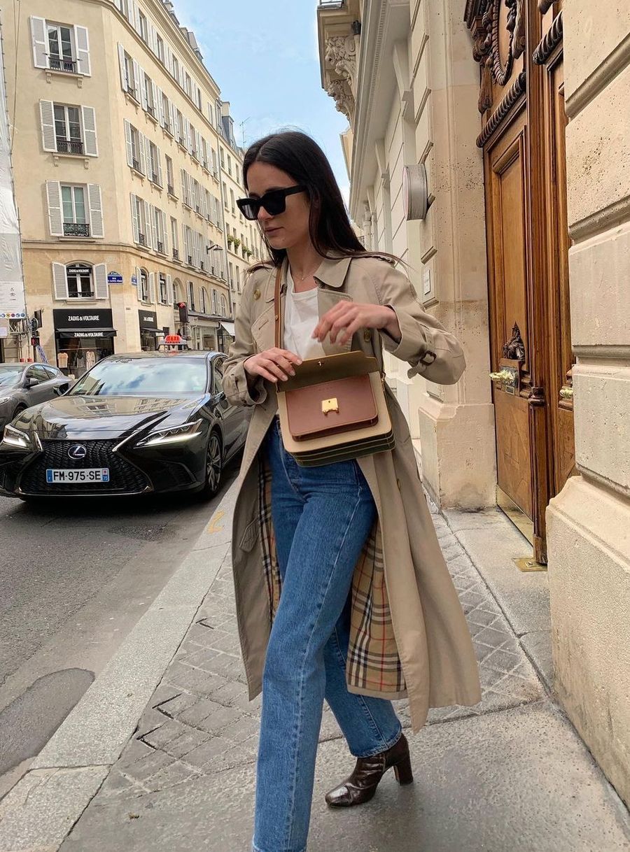 How to dress like a french girl in spring trench coat leasy_inparis