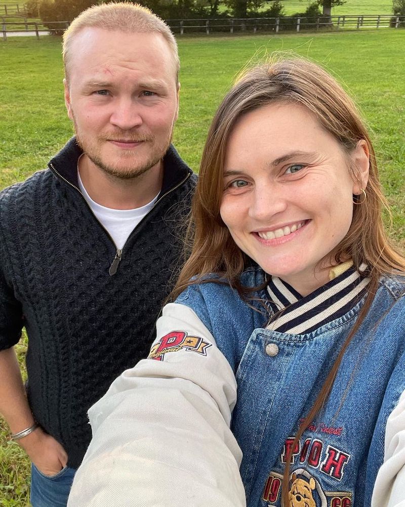 Eugenie Trochu family with brother Nick