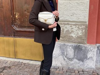French Fall outfits brown blazer camille charriere