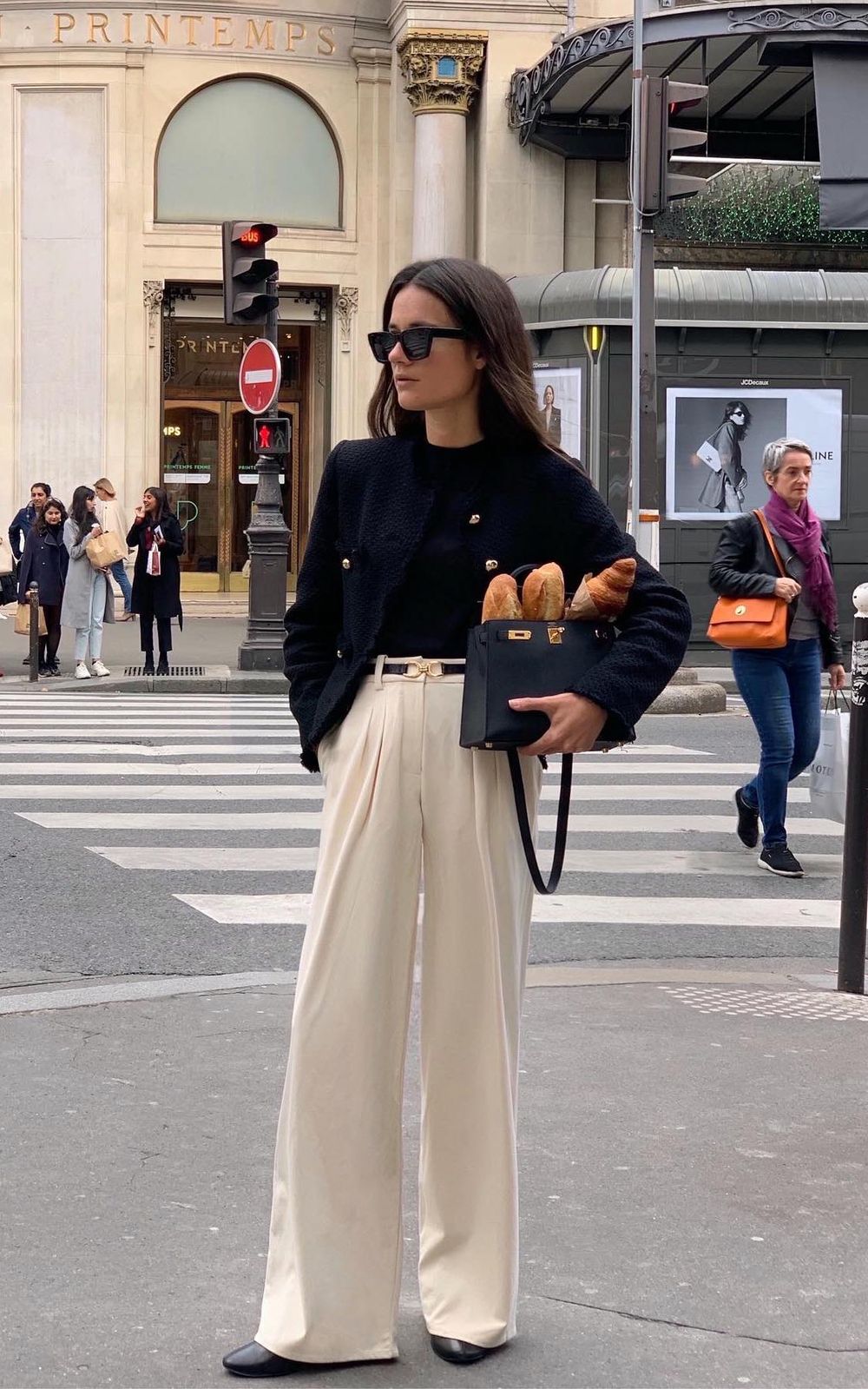 French girl Fall outfits Hermes Kelly Bag leasy_inparis