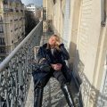 French Lifestyle Parisian balcony relaxing camillecharriere