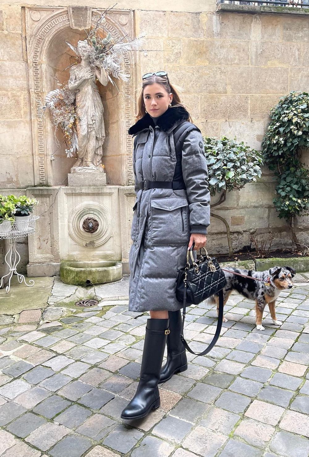 French winter puffer coat style zitadhauteville