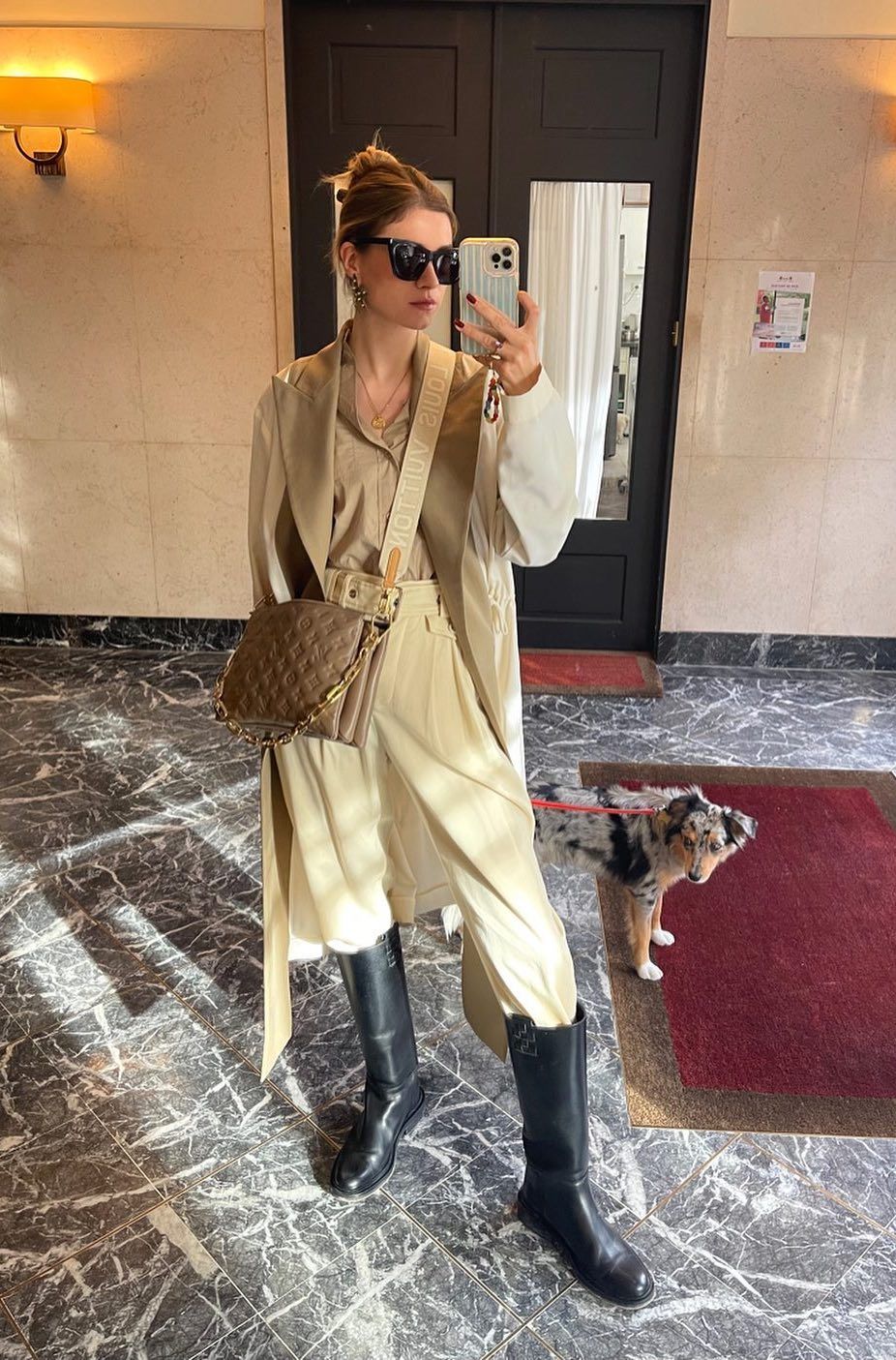 Zita d’Hauteville wearing trench coat zitadhauteville