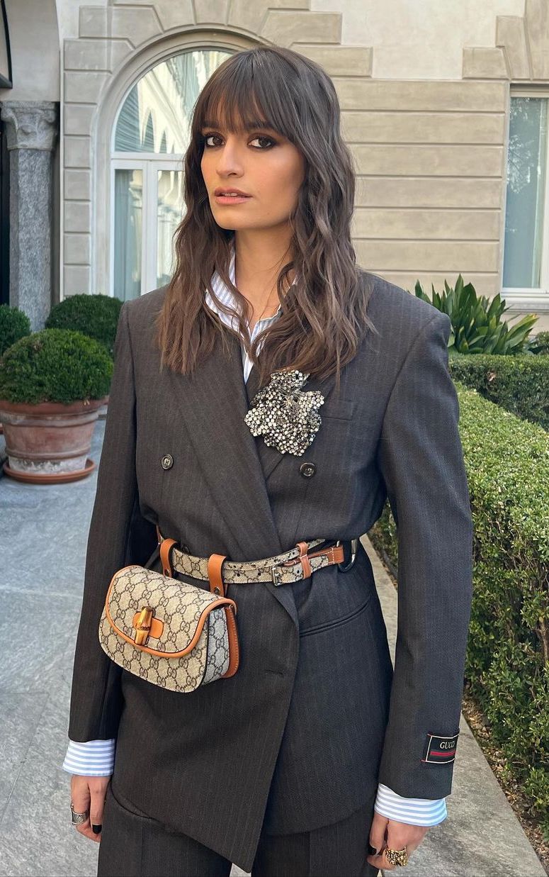 French blazer and gucci belt bag jesuisclaraluciani