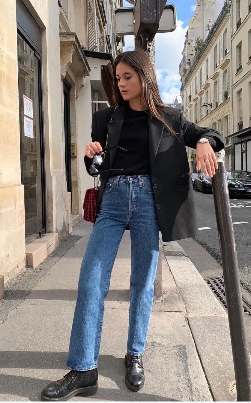French girl cliche levis 501 jeans leasy_inparis