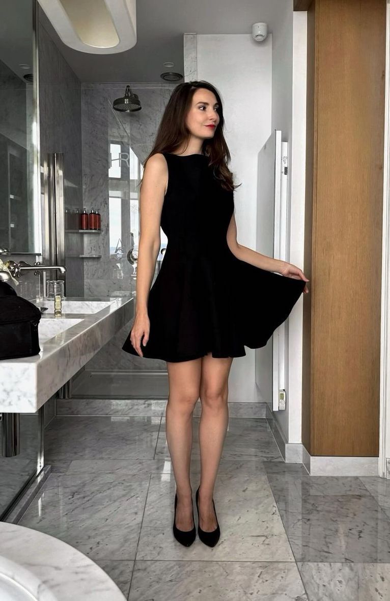 Elegant French Little black dress outfits clairegffc