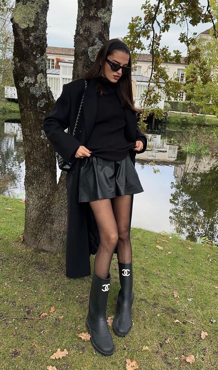 French Rainy day outfit gabriellecaunesil