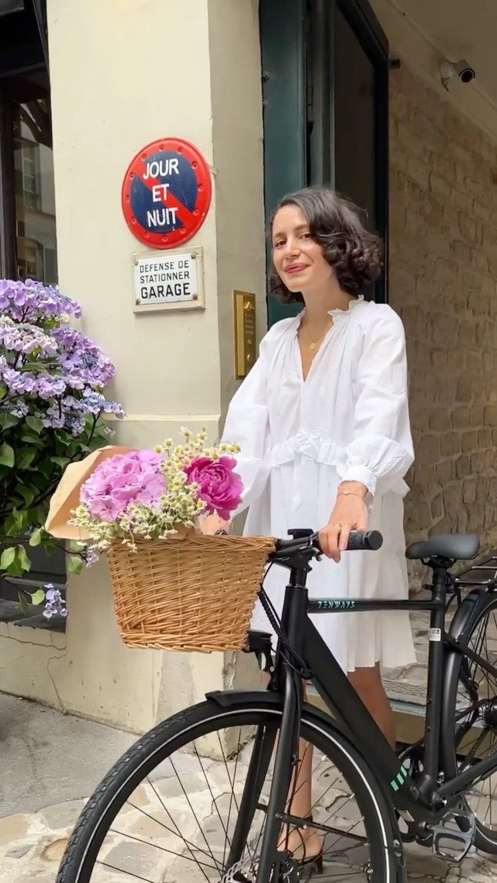 French White cotton dress outfit melodiebance