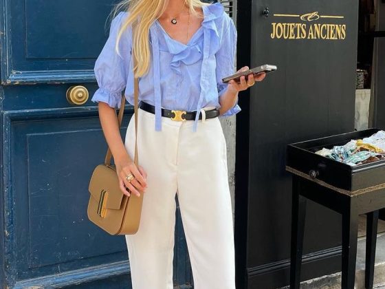 French girl White pants outfits jeanne_andreaa