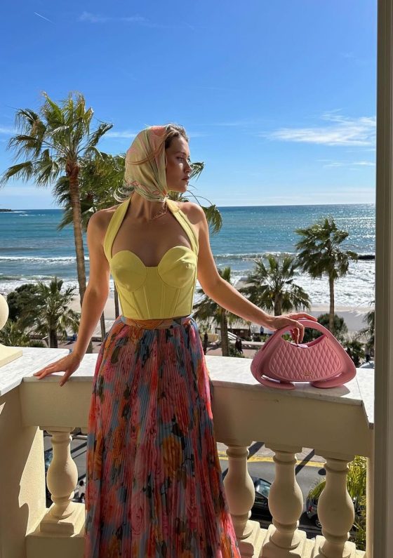 French riviera outfits bright yellow 50s top chloelecareux