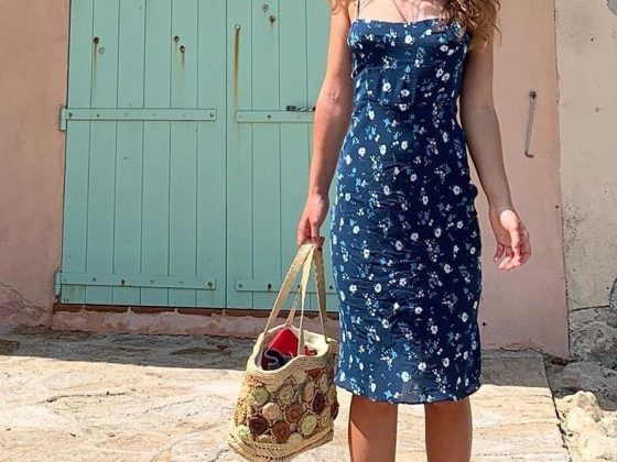 French Floral dress Summer outfit