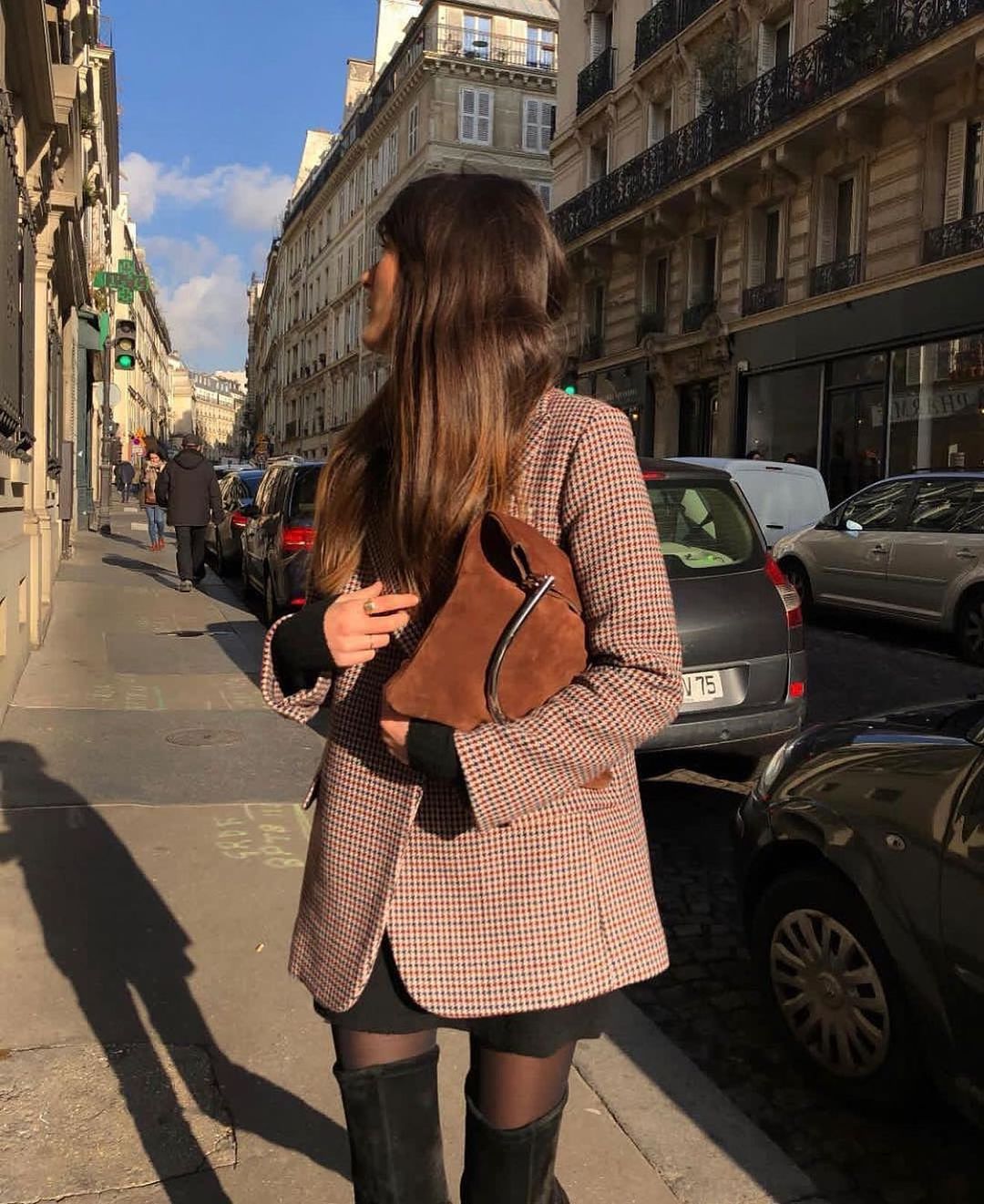 Fall blazer brown bag @leiasfez