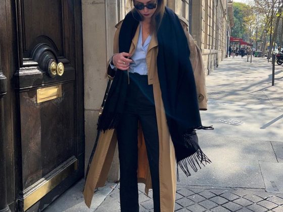 French girl black ankle boots outfit solenelara