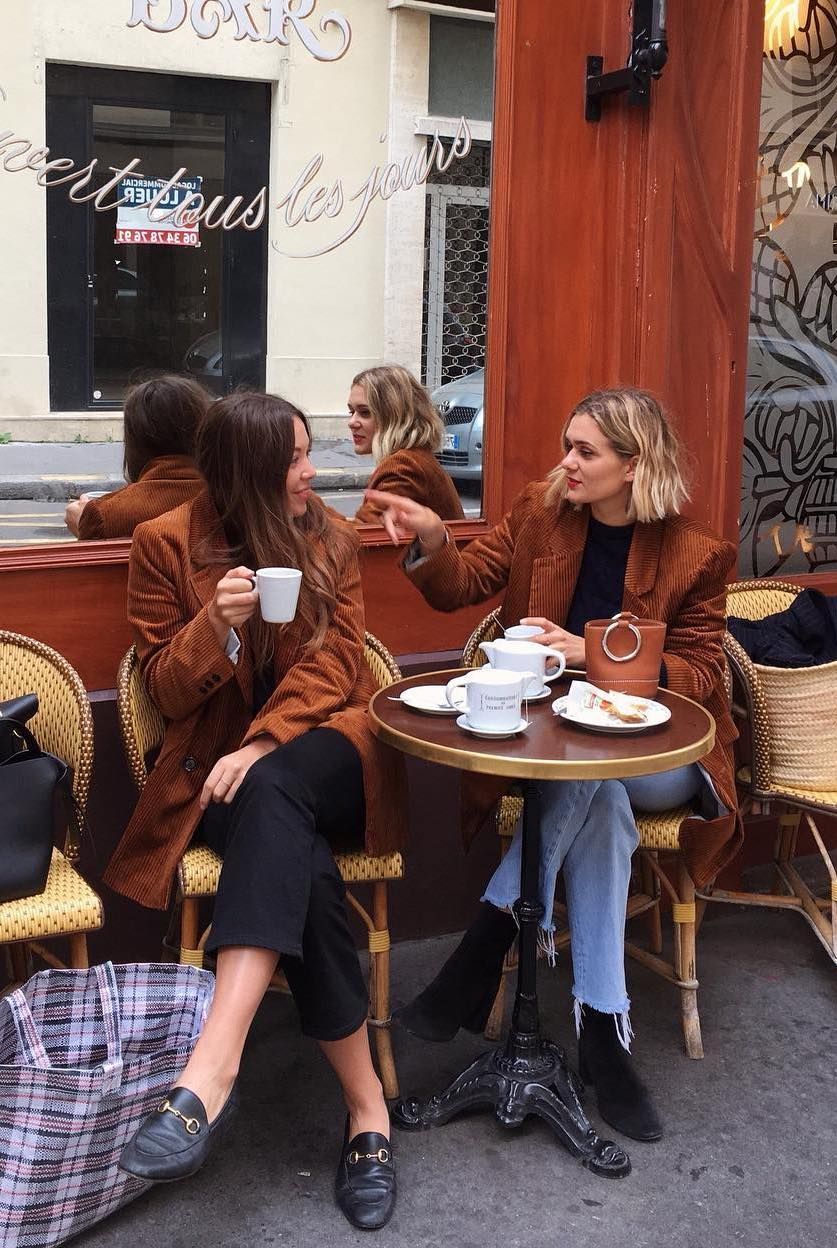 French Blazer outfits Brown corduroy annelauremais