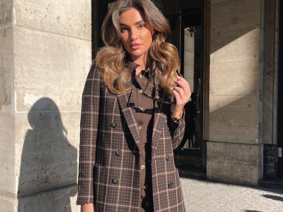 French Blazer outfits plaid fall cyrielleverstuyft