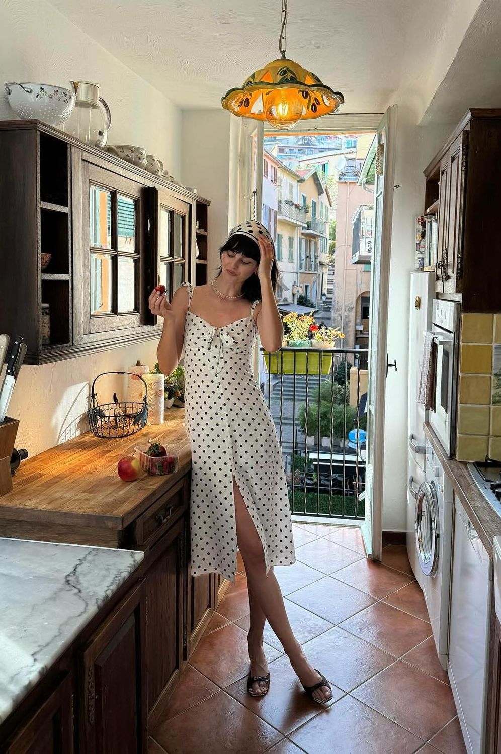 French Polka dot dress justinesoranzo