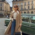 French girl Trench coat outfits chloelecareux