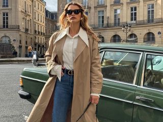 French girl Trench coat outfits chloelecareux