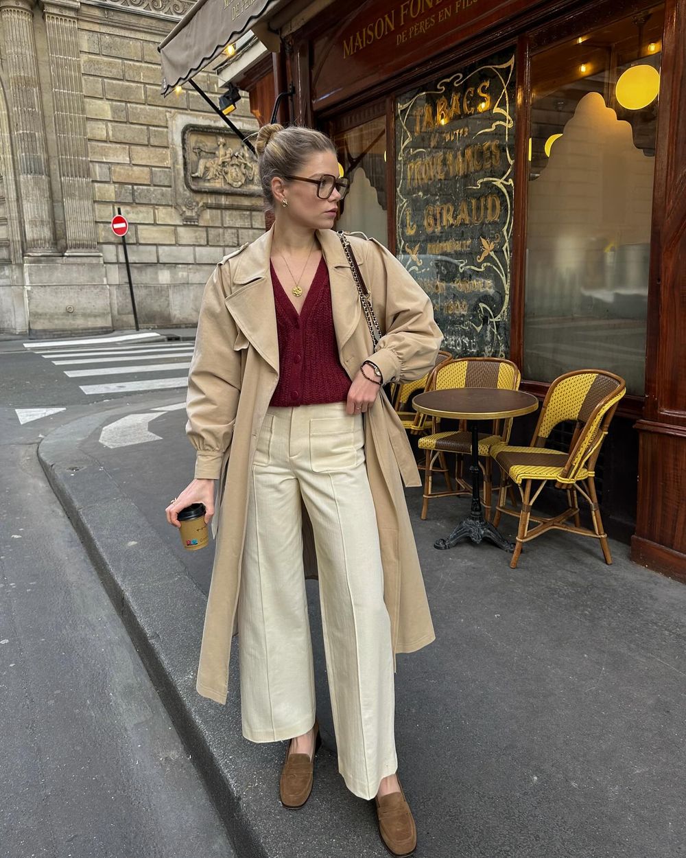 French girl Trench coat outfits elodieromy