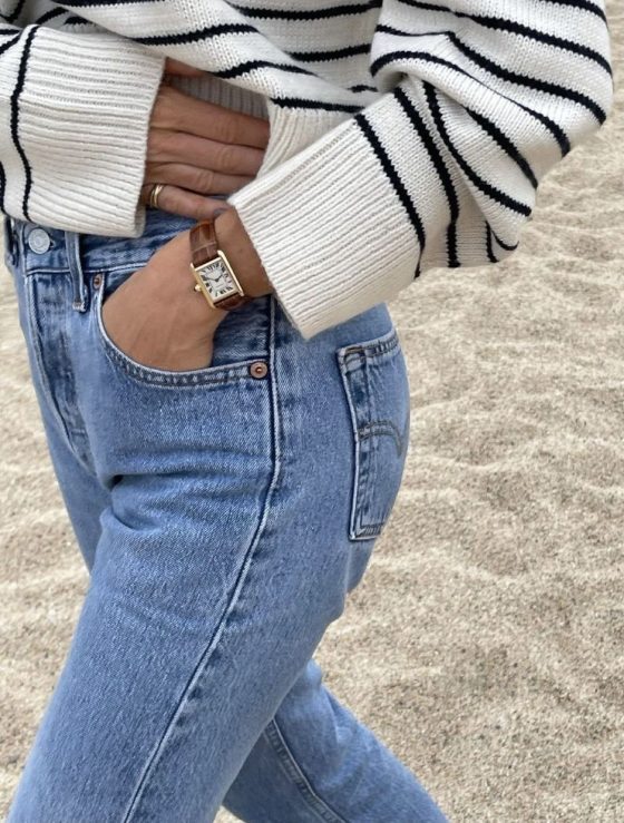Cartier tank watch outfit
