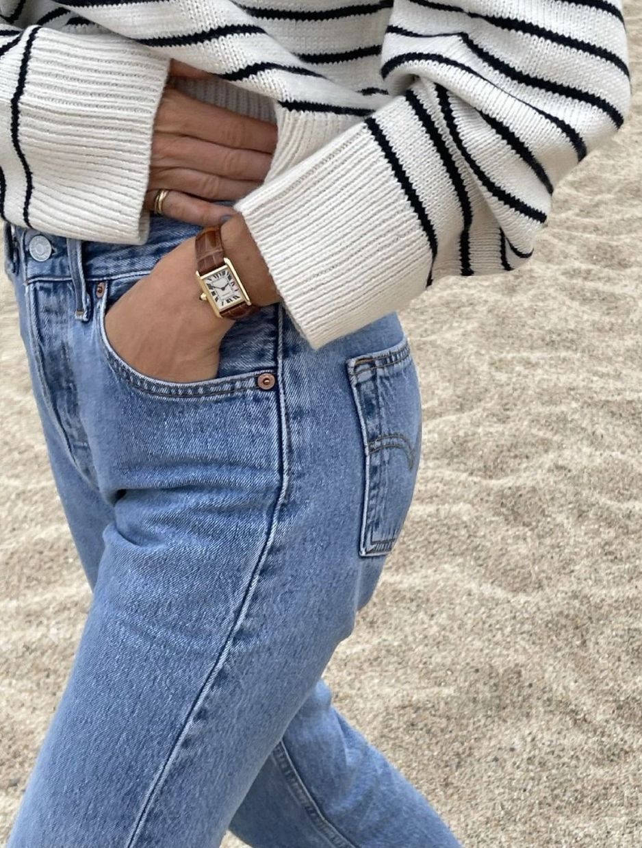 Cartier tank watch outfit