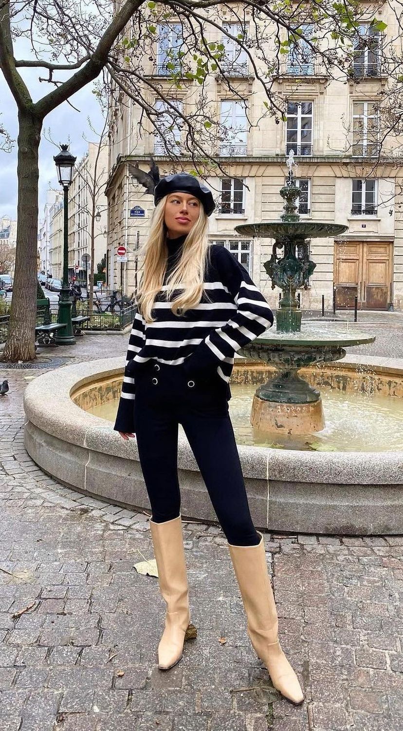French Striped sweaters outfits ellizabethh