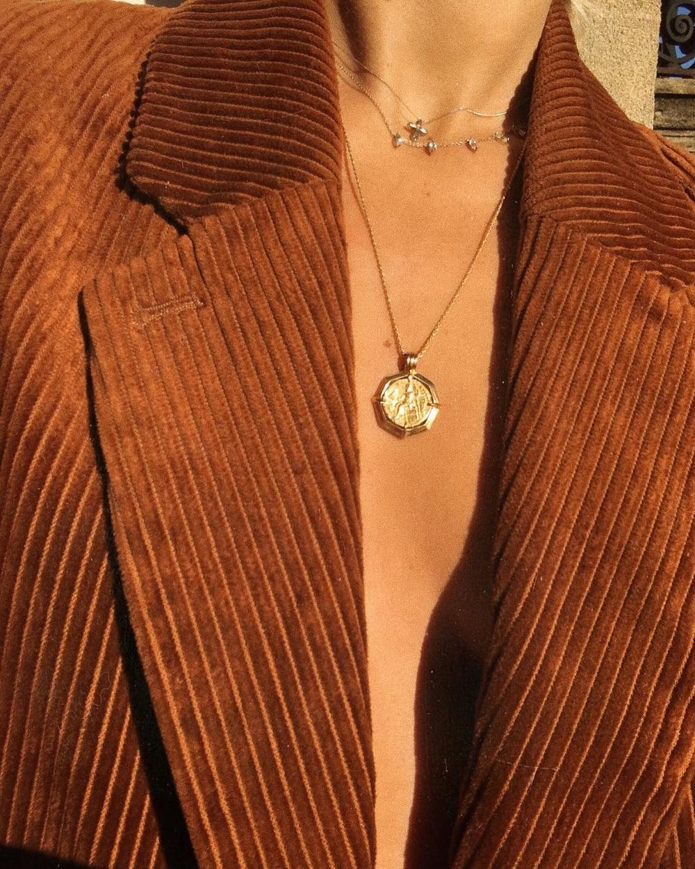 French style Necklace Gold Pendants annelauremais